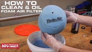 How To Clean amp Oil a Foam Air Filter on Motorcycle or ATV [upl. by Annwahs]