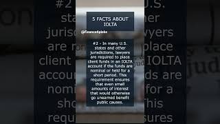 TOP FIVE IOLTA FACTS B cryptocurrency trading [upl. by Carhart]