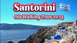 Oia Santorini🇬🇷 Walking Tour 2024 4K [upl. by Alidis]