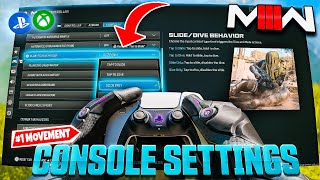 1 CONSOLE Players BEST MW3 Settings for MOVEMENT  AIM PS5  XBOX [upl. by Ynnej]