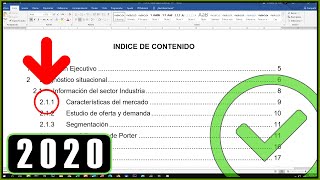 WORD Como hacer un INDICE automático para Tesis Tesina Monografías y otros documentos [upl. by Palila]