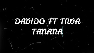 DAVIDO FT TIWA  TANANA Lyrics video [upl. by Nitsirhc]