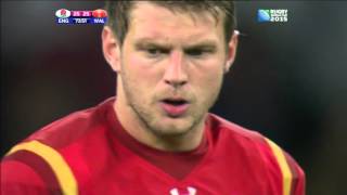 Dan Biggar kick that gave Wales the victory against England  Rugby World Cup 2015  26092015 [upl. by Hahn]