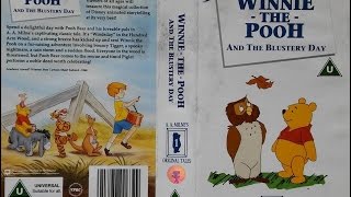 Winnie the Pooh and the Blustery Day 1995 UK VHS [upl. by Ihel]