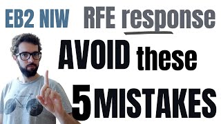 🚫 5 mistakes to avoid when responding an RFE [upl. by Meador]