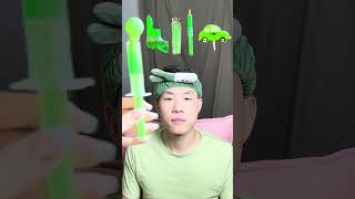 🥝🧃💚🎧ASMR Greenthemed Mukbang  Perfect for Sleepimmersive asmr asmrsounds funny [upl. by Titos512]