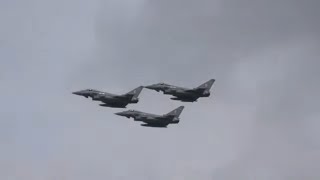 Kings Trooping of the Colour  RAF Practice Flypast [upl. by Mchugh]