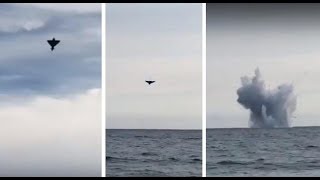 Eurofighter Typhoon Crash  Terracina AirShow 2017 [upl. by Telracs976]