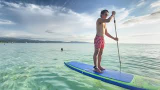 PADDLEBOARDING IN BORACAY PHILIPPINES [upl. by Charmion]