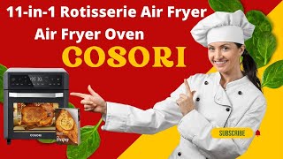 Unleashing Culinary Power COSORI 12L Air Fryer Oven Review 1800W Dual Heating 11 in 1 Function [upl. by Alaj]