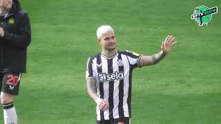 It was all about Bruno Guimaraes as Newcastle fans put on a display for the Brazilian amp he scores [upl. by Buiron969]