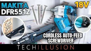 🔥The NEW amp BEST cordless Autofeed Screwdriver DFR551Z XRF03Z from MAKITA😱  18V DFR551Z  Test [upl. by Roban]