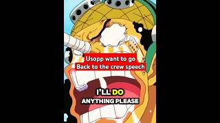 Usopp begging speech  Anime Quotes shorts onepiece anime animequotes [upl. by Anoj]