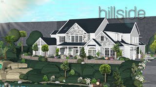 Bloxburg  realistic hillside home speedbuild [upl. by Zedekiah]