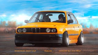 CURSED BMW E30 Drifting Session  Nissan Skyline R32 V8 Progress [upl. by Sholeen]