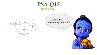 MSTAT 2024 PSA  Q15  IID  Standard Multivariate Normal Distributions [upl. by Llehcnom872]