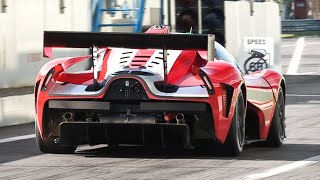 Scuderia Cameron Glickenhaus SCG 004C Race Car in action at Monza Circuit [upl. by Aita]