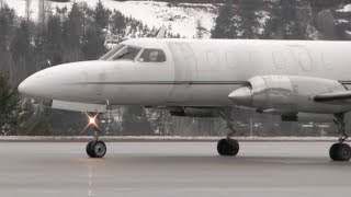 Fairchild Swearingen Metro II Takeoff  Great Turboprop Sound [upl. by Murton]