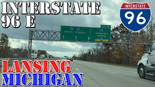 I96 East  Lansing  Michigan  4K Highway Drive [upl. by Jamill995]