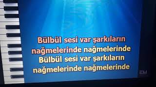 Muazzez ErsoySazlar Çalınır Çamlıcanın BahçelerindeKaraoke [upl. by Ydoc232]