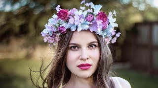 Gorgeous Flower Crown for your photo shoot DIY  EASY [upl. by Hulbert315]