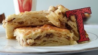 Borek with Ground Meat  Phyllo Pastry Burek with Beef  Borek Recipe [upl. by Torrey997]