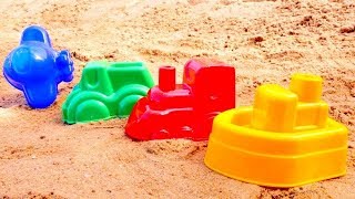 ¡Juega con los moldes de barro Vídeo para niños Juegos en el arenal [upl. by Alessandro15]