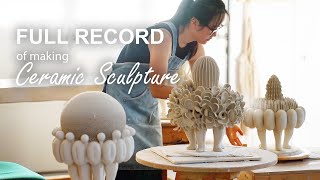 Making ceramic sculpture from clay  Transplant series [upl. by Hamirak]