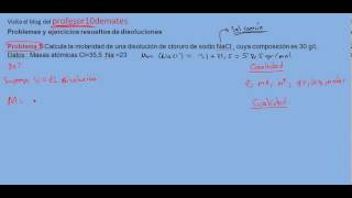 Problemas y ejercicios resueltos de disoluciones 05 [upl. by Lleznov]