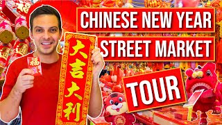 STREET MARKET TOUR  Hong Kong Chinese New Year Shopping Guide [upl. by Noxin]