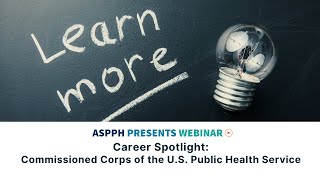 Career Spotlight Commissioned Corps of the US Public Health Service [upl. by Kevon]