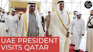 UAE President in Qatar for state visit [upl. by Nahgeam224]