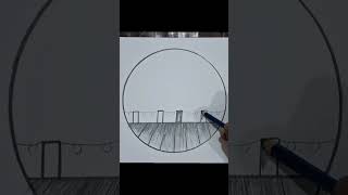 circledrawing drawing circlescenery visit my channel for full video [upl. by Julee522]