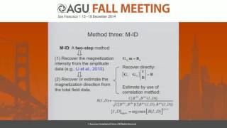 Three Algorithms of Magnetization Vector Inversion for Magnetic Data [upl. by Nosyk]