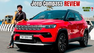 Jeep Compass Review  Turbo Engine 🔥 35 Lakhs😱WORTH  jeep automobile jeepcompass UNKNOWNRIDER [upl. by Percival41]