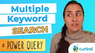 Search for multiple keywords in one column using Power Query [upl. by Arymas]