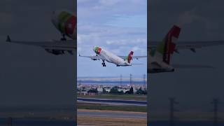 O Gigante TAP A330  Decolagem ✈️ airport lisboa shorts [upl. by Roanne]