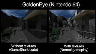 GoldenEye Nintendo 64  Texture Mode Comparison [upl. by Ecaj]