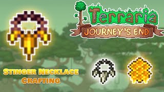 Terraria 14 Stinger Necklace Crafting Video and Wiki Links in the Description [upl. by Eihtak]