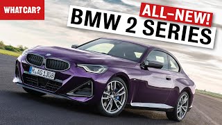 NEW 2022 BMW 2 Series Coupe in detail – rearwheel drive M240i M2 normal grille  What Car [upl. by Anelet]