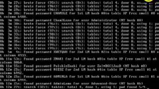 Linux OphCrack  łamanie haseł w Windowsie [upl. by Wil]