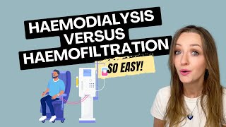 Haemodialysis vs Haemofiltration CRRT CVVHF [upl. by Tratner]