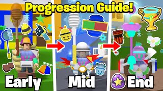 The UPDATED Progression Guide in Bee Swarm Simulator Early to End Game [upl. by Kcired]