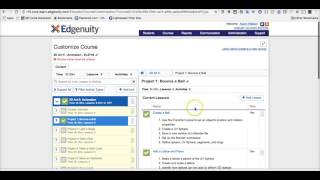 Course Customization in Edgenuity [upl. by Torbert]