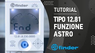 Interruttore orario tipo 1281  Funzione astro  Finder [upl. by Urbano]