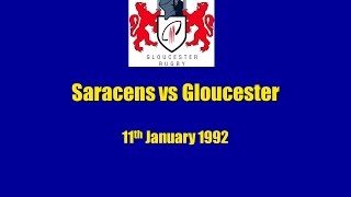 Saracens vs Gloucester on 11th January 1992 [upl. by Xuaeb788]