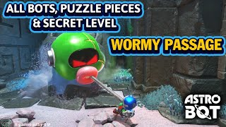 ASTRO BOT Wormy Passage Walkthrough  All Bots amp Puzzle Pieces [upl. by Nnylecoj]