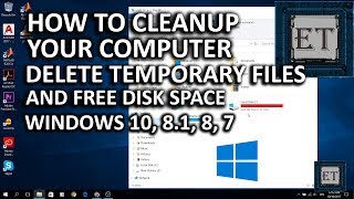 How to Cleanup Your Computer  Fully Delete Temporary Files and Free Disk Space [upl. by Etna]