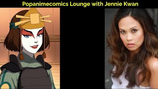 Popanimecomics Lounge Jennie Kwan Interview Suki avatarthelastairbender angermanagement [upl. by Noelc]