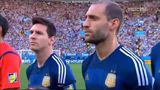 Anthem of Argentina vs Germany FIFA World Cup 2014 [upl. by Graff]